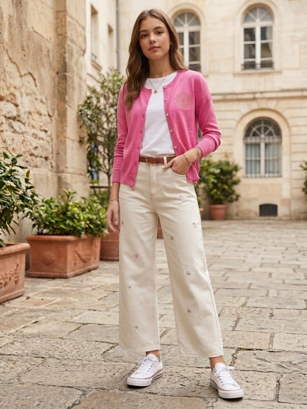 Bundle NWT Marley Lilli Cardigan/ Pre Own Cat & Jack Wide Leg Pants